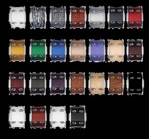 Ludwig drums come in many colors for kick drums, rack toms and drumkits.
