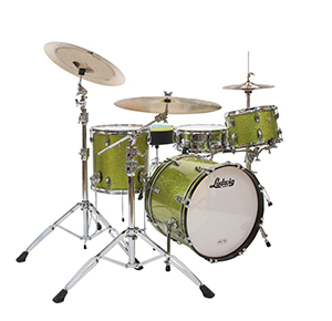 ludwig classic maple qick pick downbeat drum in olive sparkle