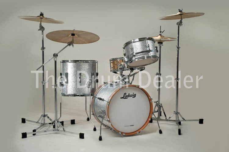 new ludwig club date Jazette shell pack in silver sparkle for sale